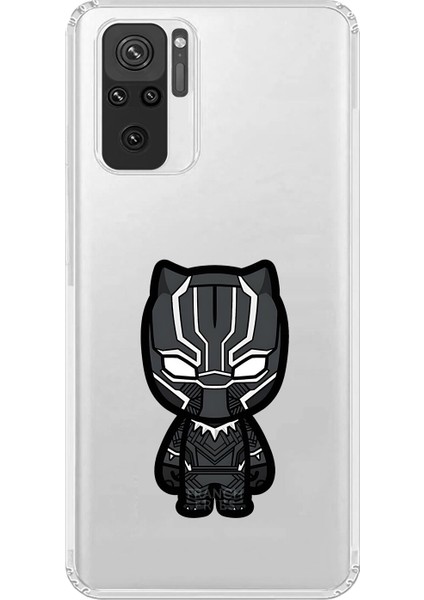 Xiaomi Redmi Note 10 Uyumlu Şeffaf Kılıf Chibi 6 Tasarımlı