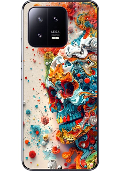 Xiaomi Mi 13 Uyumlu Şeffaf Kılıf Graffiti 5 Tasarımlı