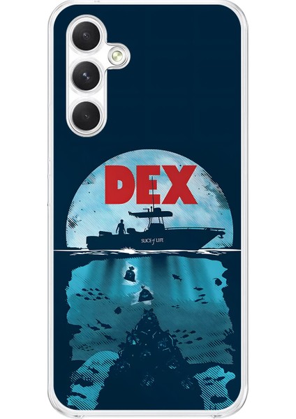 Samsung Galaxy A34 Uyumlu Şeffaf Kılıf Dexter Tasarımlı