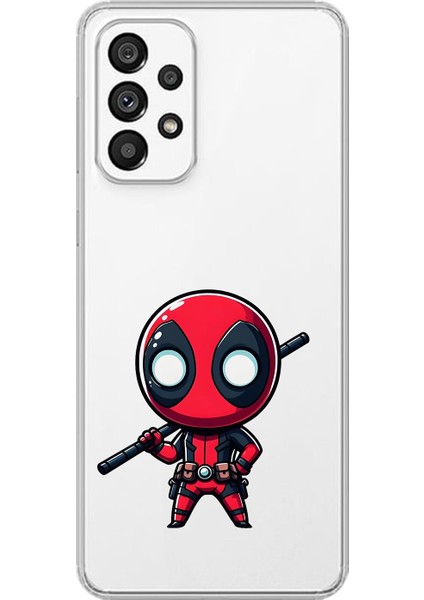 Samsung Galaxy A73 Uyumlu Şeffaf Kılıf Chibi 8 Tasarımlı