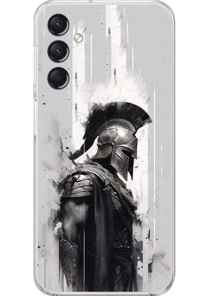 Samsung Galaxy A24 Uyumlu Şeffaf Kılıf Spartan 2 Tasarımlı