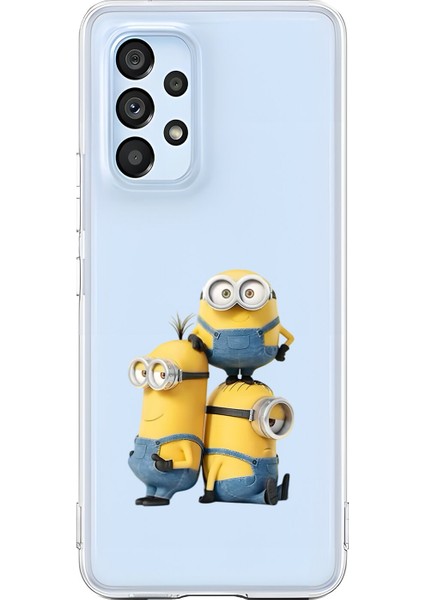 Samsung Galaxy A53 Uyumlu Şeffaf Kılıf Cartoon 10 Tasarımlı