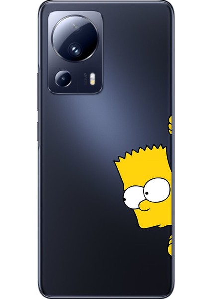 Xiaomi Mi 13 Lite Uyumlu Şeffaf Kılıf Cartoon 16 Tasarımlı
