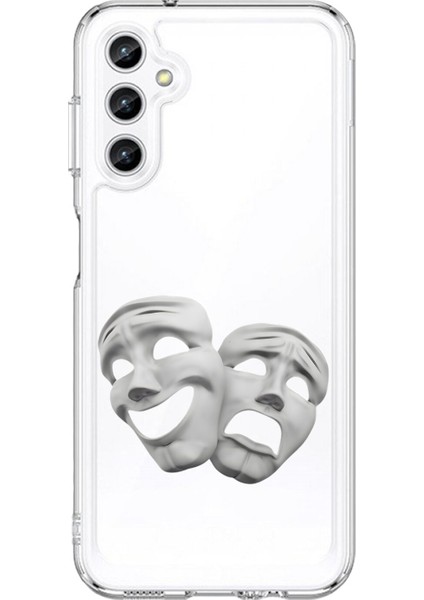 Samsung Galaxy A25 Uyumlu Şeffaf Kılıf Estetik Yüz 7 Tasarımlı