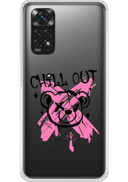 Xiaomi Redmi Note 11 Uyumlu Şeffaf Kılıf Graffiti 6 Tasarımlı