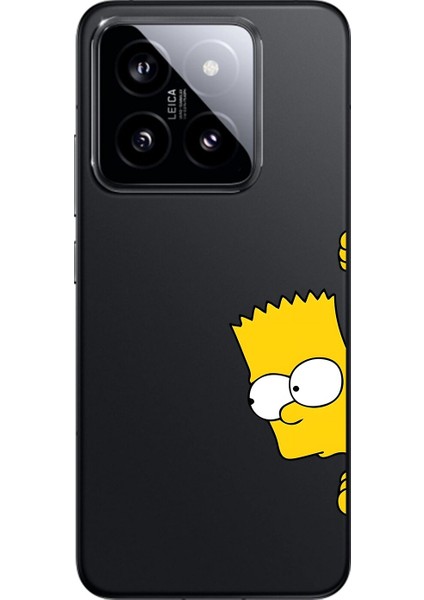 Xiaomi Mi 14 Uyumlu Şeffaf Kılıf Cartoon 16 Tasarımlı