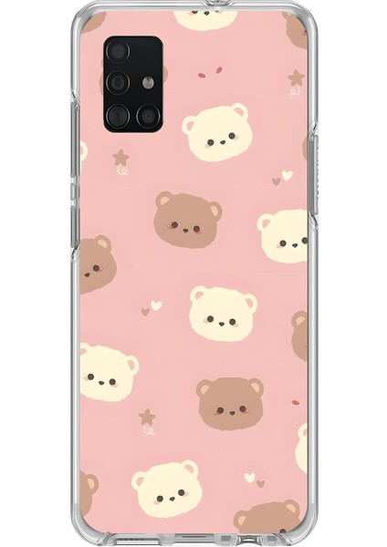 Samsung Galaxy A71 Uyumlu Şeffaf Kılıf Minies 1 Tasarımlı