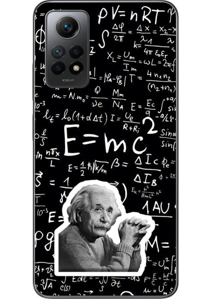 Xiaomi Redmi Note 12 Pro Uyumlu Şeffaf Kılıf Einstein Tasarımlı