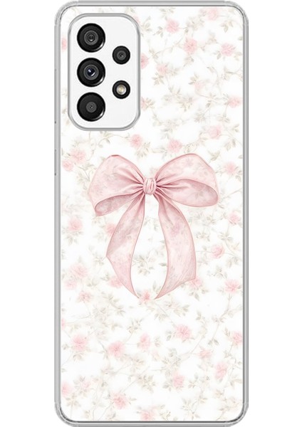 Samsung Galaxy A73 Uyumlu Şeffaf Kılıf Kurdele 2 Tasarımlı