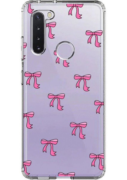 Samsung Galaxy A21 Uyumlu Şeffaf Kılıf Kurdele 3 Tasarımlı