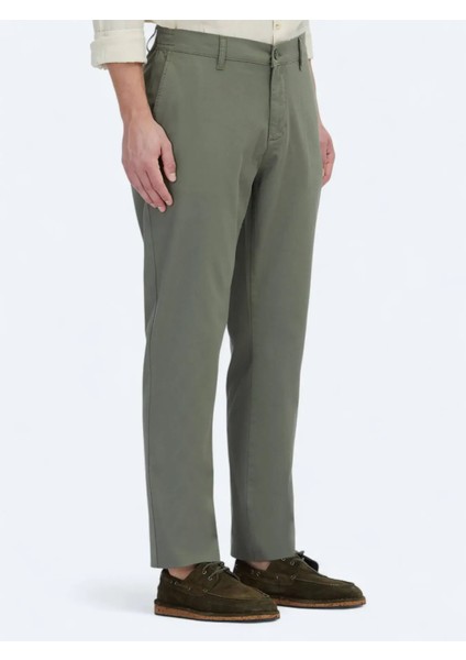 Haki Düz Dokuma Jogging Fit Casual Pamuk Karışımlı Pantolon modelleri
