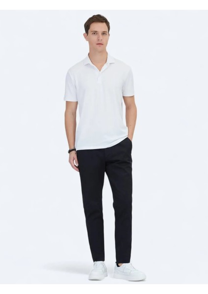 Beyaz Jakarlı Polo Yaka T-Shirt fiyatları