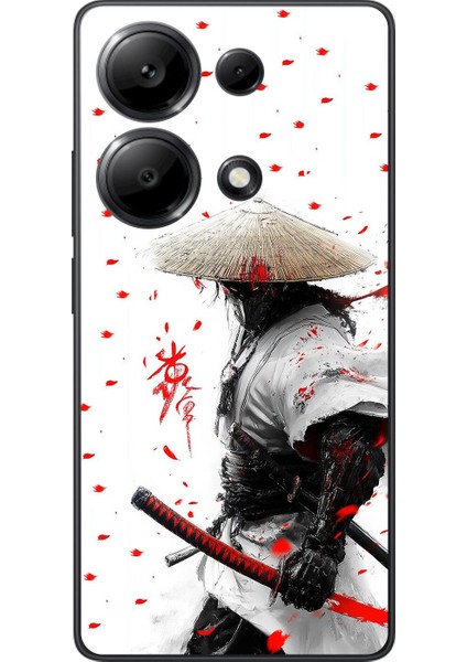 Xiaomi Redmi Note 13 Pro Uyumlu Şeffaf Kılıf Samurai 1 Tasarımlı