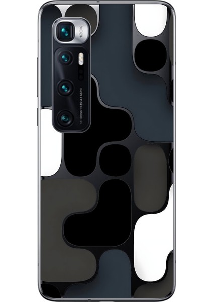 Xiaomi Mi 10 Pro Uyumlu Şeffaf Kılıf Wallpaper 1 Tasarımlı