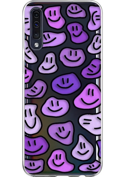 Samsung Galaxy A70 Uyumlu Şeffaf Kılıf Wallpaper 6 Tasarımlı