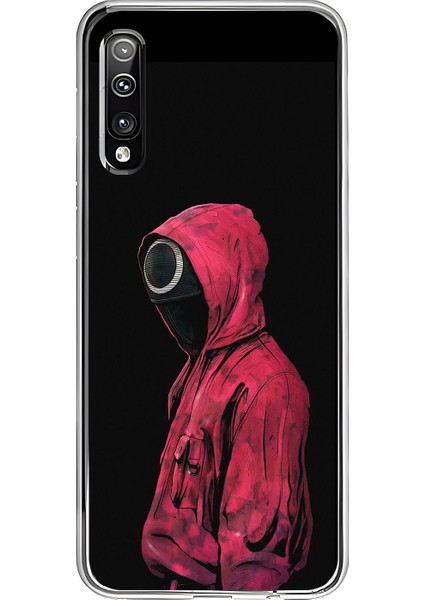 Samsung Galaxy A50 Uyumlu Şeffaf Kılıf Squid Game Tasarımlı