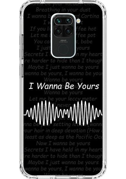 Xiaomi Redmi Note 9 Uyumlu Şeffaf Kılıf I Wanna Be Yours Tasarımlı