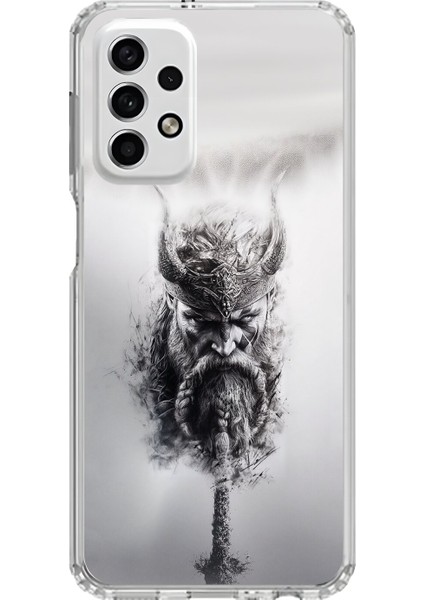 Samsung Galaxy A33 Uyumlu Şeffaf Kılıf Nordic 2 Tasarımlı