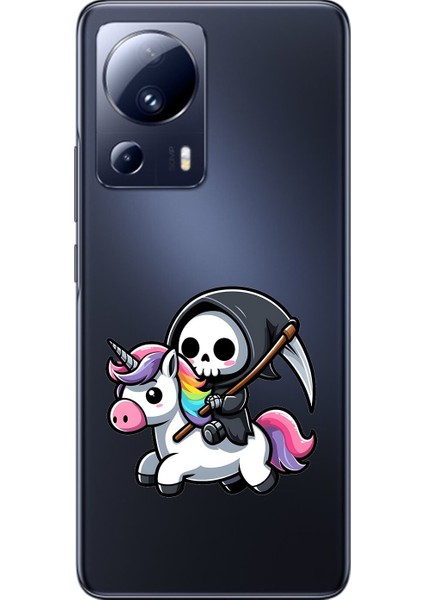 Xiaomi Mi 13 Lite Uyumlu Şeffaf Kılıf New Minies 1 Tasarımlı