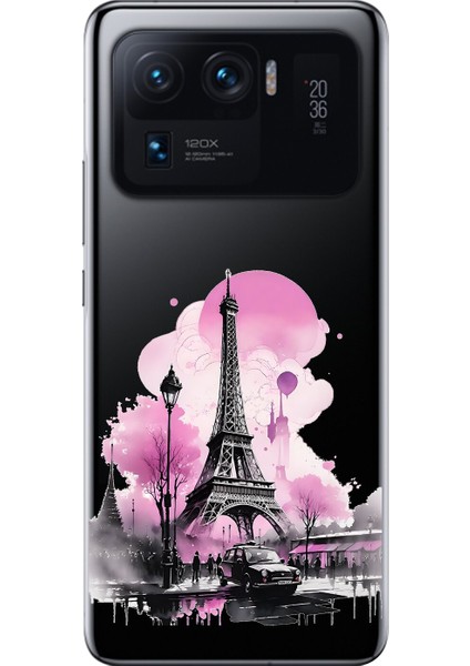 Xiaomi Mi 11 Pro Uyumlu Şeffaf Kılıf Paris 1 Tasarımlı
