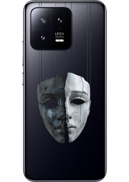 Xiaomi Mi 13 Uyumlu Şeffaf Kılıf Estetik Yüz 8 Tasarımlı