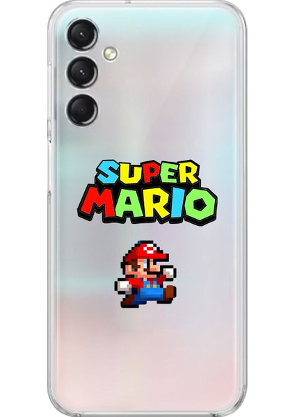 Samsung Galaxy A24 Uyumlu Şeffaf Kılıf 2 Mario Tasarımlı