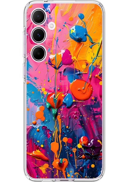 Samsung Galaxy A55 Uyumlu Şeffaf Kılıf Graffiti 3 Tasarımlı