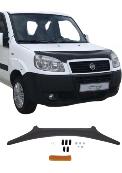 Fiat Doblo 2006-2011 Uyumlu Kaput Rüzgarlığı Parlak Kaput Koruyucu Taş Ve Böcek Önleyici
