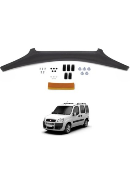 Fiat Doblo 2006-2011 Uyumlu Kaput Rüzgarlığı Parlak Kaput Koruyucu Taş Ve Böcek Önleyici fiyatları