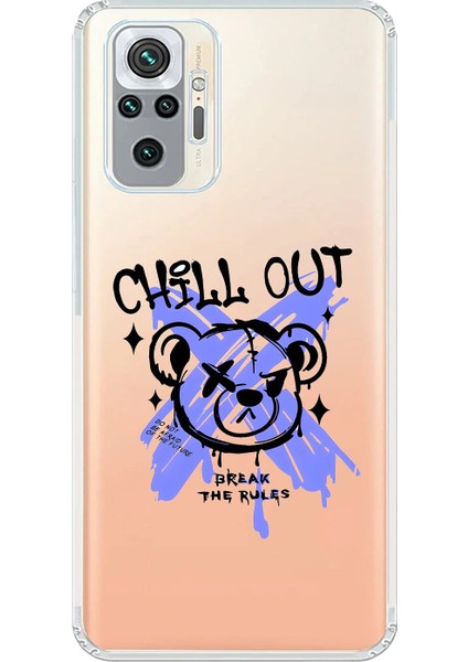 Xiaomi Redmi Note 10 Pro Uyumlu Şeffaf Kılıf Graffiti 8 Tasarımlı