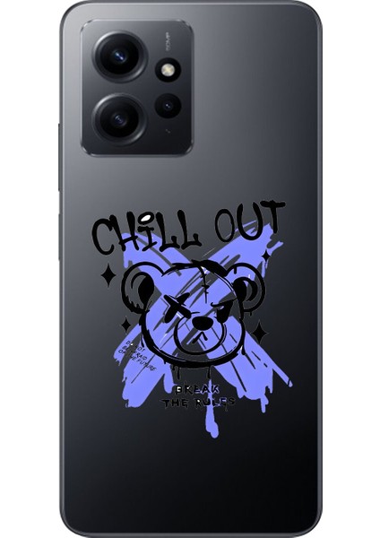 Xiaomi Redmi Note 12 Uyumlu Şeffaf Kılıf Graffiti 8 Tasarımlı