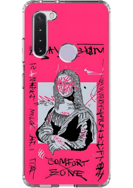 Samsung Galaxy A21 Uyumlu Şeffaf Kılıf Graffiti 1 Tasarımlı