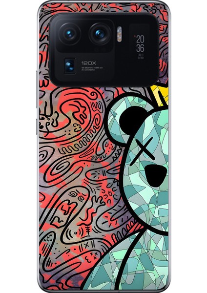 Xiaomi Mi 11 Pro Uyumlu Şeffaf Kılıf Graffiti 12 Tasarımlı