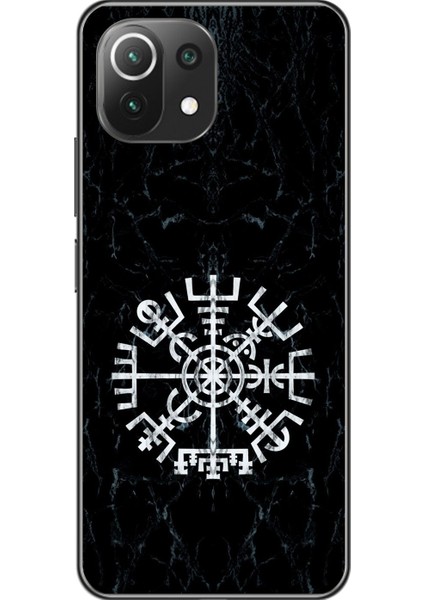 Xiaomi Mi 11 Lite Uyumlu Şeffaf Kılıf Nordic 1 Tasarımlı