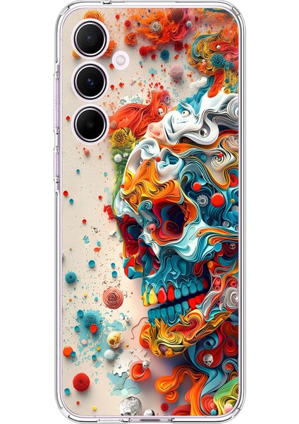 Samsung Galaxy A55 Uyumlu Şeffaf Kılıf Graffiti 5 Tasarımlı