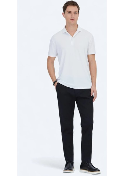 Beyaz Jakarlı Polo Yaka T-Shirt fiyatları