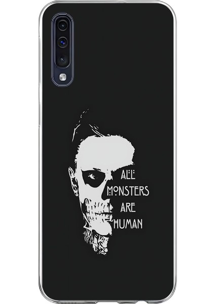 Samsung Galaxy A70 Uyumlu Şeffaf Kılıf American Horror Story Tasarımlı