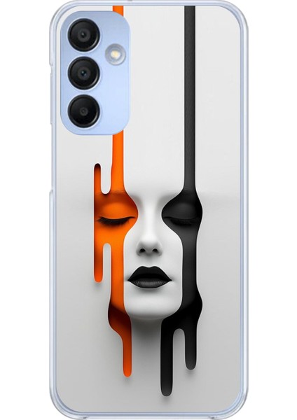 Samsung Galaxy A15 Uyumlu Şeffaf Kılıf Estetik Yüz 1 Tasarımlı