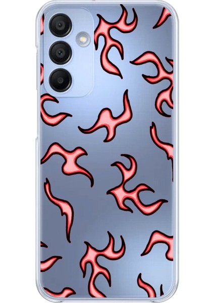 Samsung Galaxy A15 Uyumlu Şeffaf Kılıf Wallpaper 4 Tasarımlı