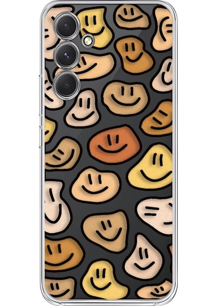 Samsung Galaxy A54 Uyumlu Şeffaf Kılıf Wallpaper 8 Tasarımlı