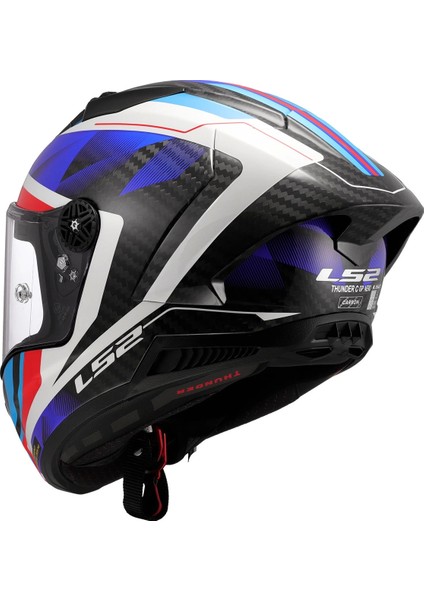 Thunder Karbon Gp Aero Raute Mavi-Kırmızı Kask modelleri