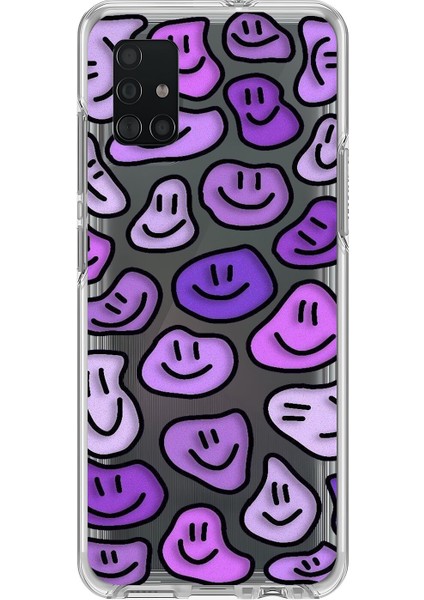 Samsung Galaxy A71 Uyumlu Şeffaf Kılıf Wallpaper 6 Tasarımlı