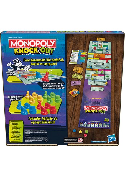 Monopoly Knock Out Aile Parti Oyunu