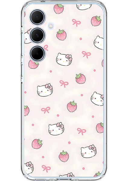 Samsung Galaxy A35 Uyumlu Şeffaf Kılıf Minies 2 Tasarımlı