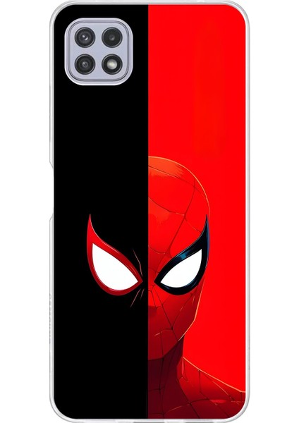 Samsung Galaxy A22 Uyumlu Şeffaf Kılıf Spider-Man 2 Tasarımlı