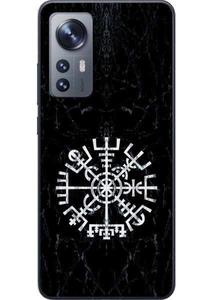 Xiaomi Mi 12 Pro Uyumlu Şeffaf Kılıf Nordic 1 Tasarımlı