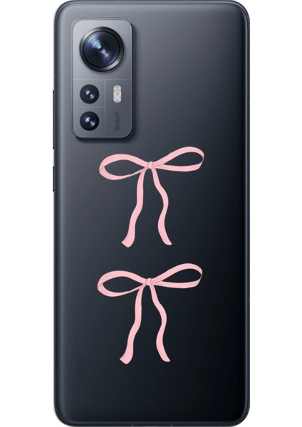 Xiaomi Mi 12 Pro Uyumlu Şeffaf Kılıf Kurdele 1 Tasarımlı