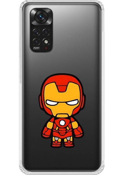 Xiaomi Redmi Note 11 Uyumlu Şeffaf Kılıf Chibi 2 Tasarımlı