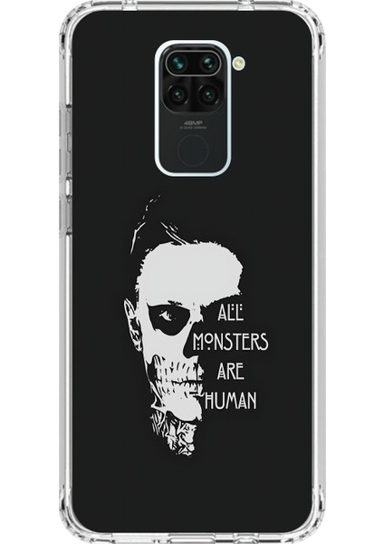 Xiaomi Redmi Note 9 Uyumlu Şeffaf Kılıf American Horror Story Tasarımlı