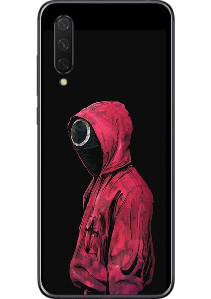 Xiaomi Mi 9 Lite Uyumlu Şeffaf Kılıf Squid Game Tasarımlı